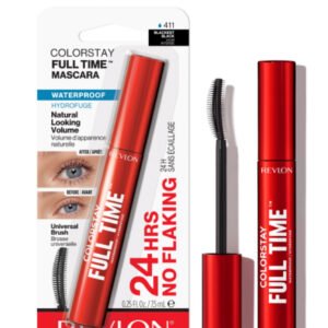 Colorstay Full Time Mascara, Blackest Black Waterproof, 0.25 fl oz