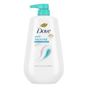 DOVE BODY WASH WITH PUMP ANTIBACTERIAL FOR ALL SKIN TYPES PROTECTS FROM DRYNESS 30.6 OZ